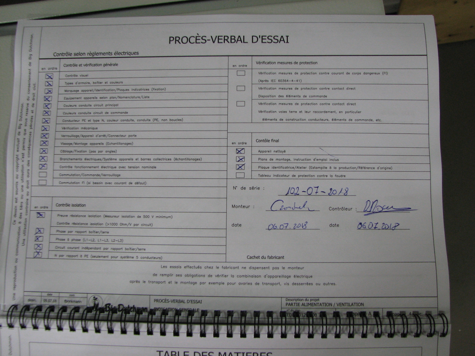 Control cabinet feeding/ventilation 3r/4t